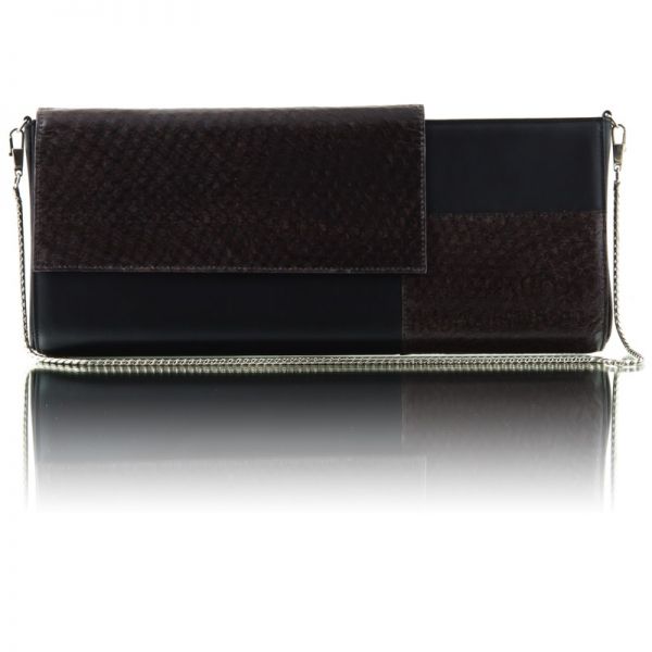 Gretchen - Daria Clutch Large - Brown Perch