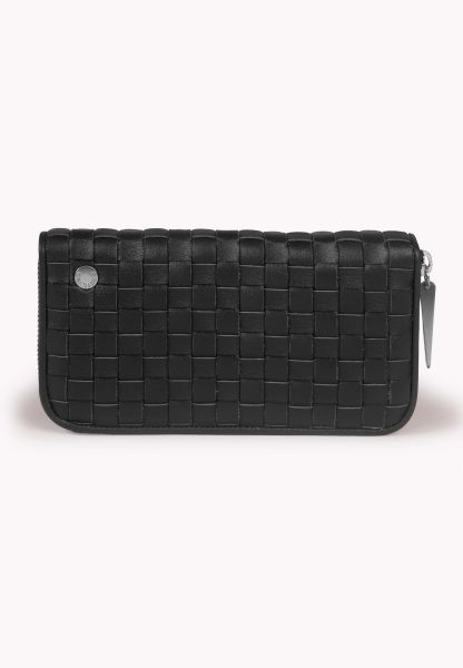 Gretchen - Woven Purse - Midnight Black