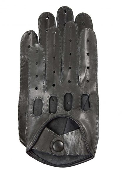 Gretchen - Glove GLM15 - Cloudy Gray, Black - 9,5