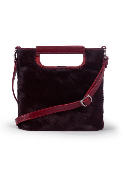 Gretchen - Crocus Small Shoulderbag - Rich Red Pony