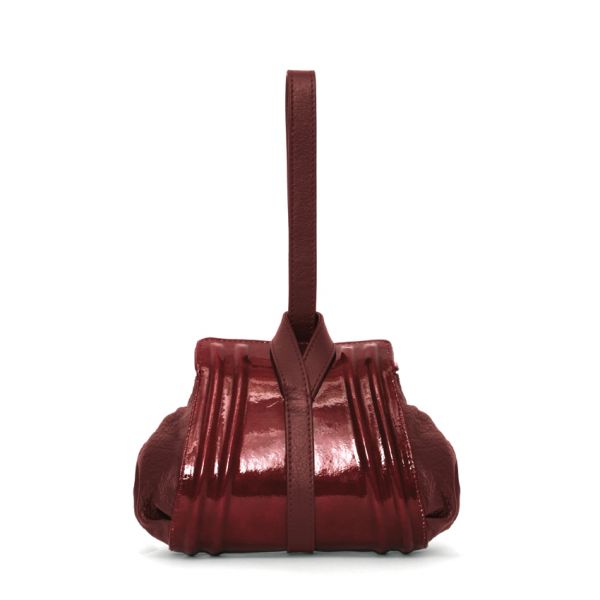 Gretchen - Tango Mini Pouch - Burgundy Red Patent