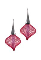 Gretchen - Vlum Inside Out Earrings - Red Lilac