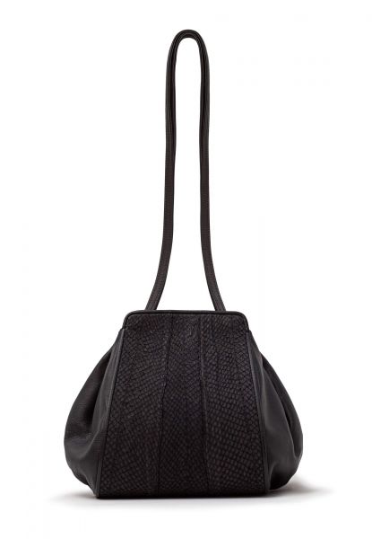 Gretchen - Zeitgeist Tango Small Shoulderbag - Midnight Black Nature Salmon