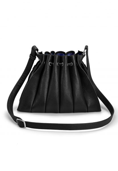 Gretchen - Fan Shoulderbag - Piano Black Blue