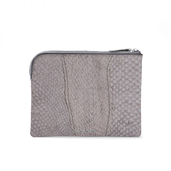 Gretchen - Mini Tablet Purse - Gray Salmon