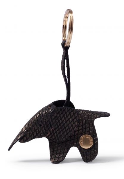 Gretchen - Elephant Keyring - Metallic One Gold