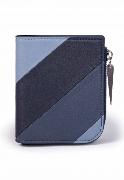 Gretchen - Striped Purse - Blue Tricolor