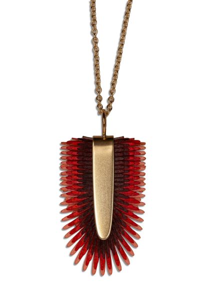 Gretchen - Pam Pem Pendant - Red