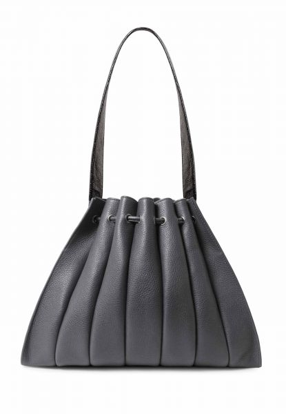 Gretchen - Fan Hobo - Carbone Gray Metallic