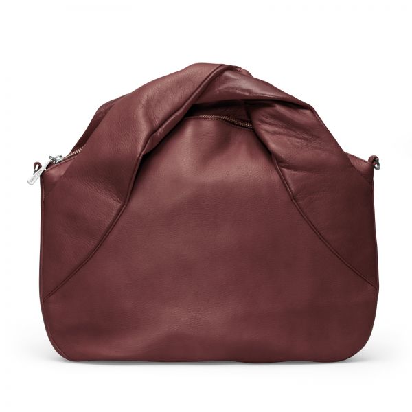Gretchen - Cassia Bow Tote - Oxblood Red