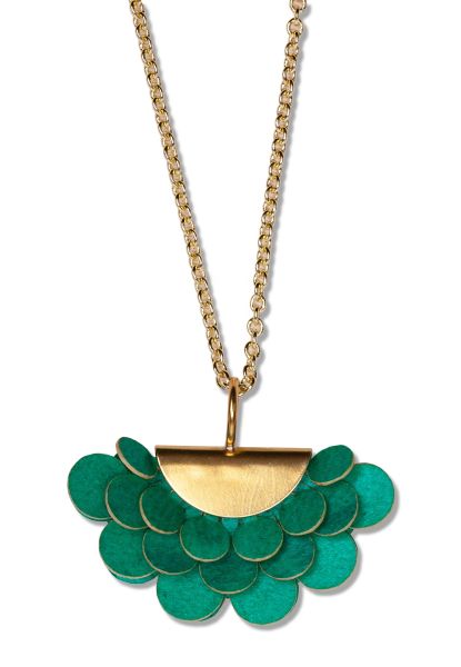 Gretchen - Pam Pem Pendant Dots M - Turquoise