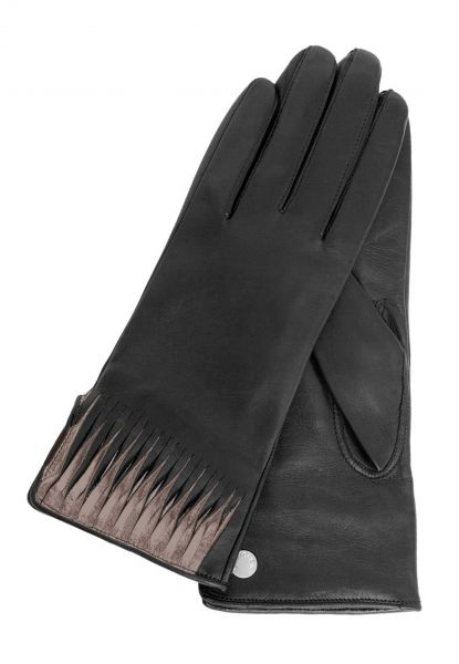 Gretchen - GL23 Ray  Glove - Deep Black/Sandy Taupe - 7