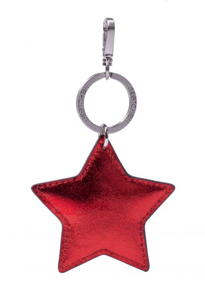 Gretchen - Star Keyring - Fire Red Metallic