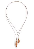 Gretchen - Vlum Double Drop Necklace - Mustard | Gold