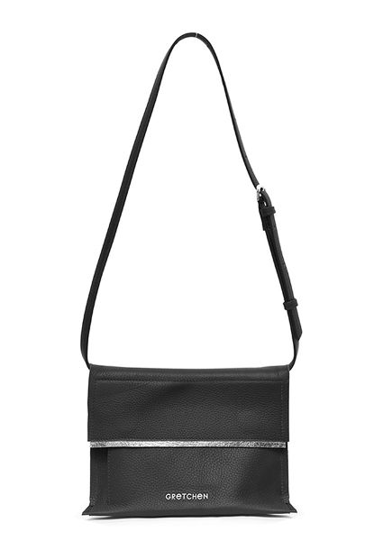 Gretchen - Opal Bum Bag - Piano Black Silver