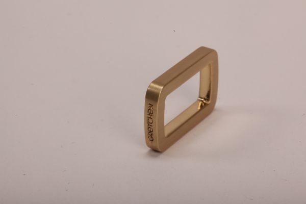 30 x 20mm Handle holder brushed Gold