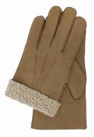 Gretchen - Men's Curly Gloves - Honig - 8