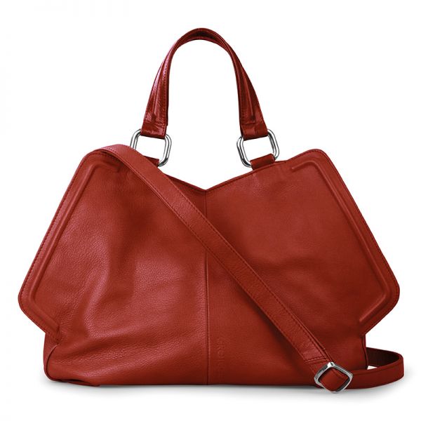 Gretchen - Lyra Small Tote Two - Royal Red
