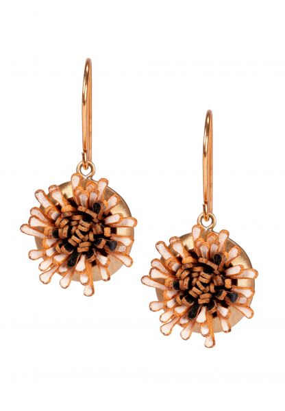 Gretchen - Pam Pem Earring Two - Beige Black