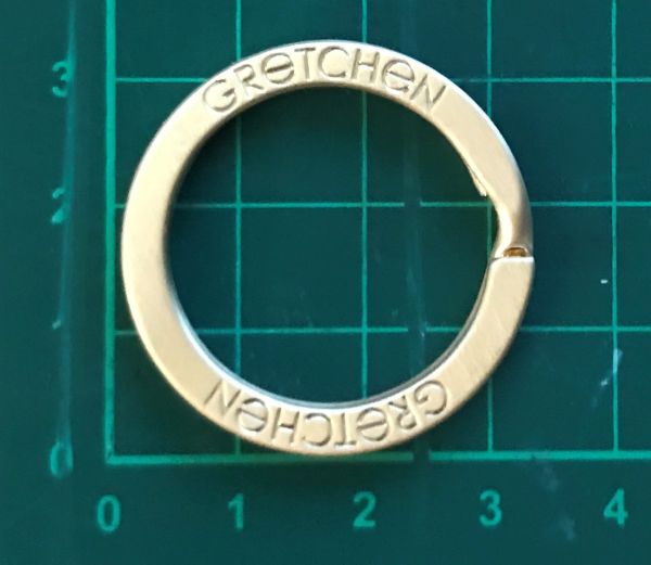32 mm Ø Split Ring - gold brushed