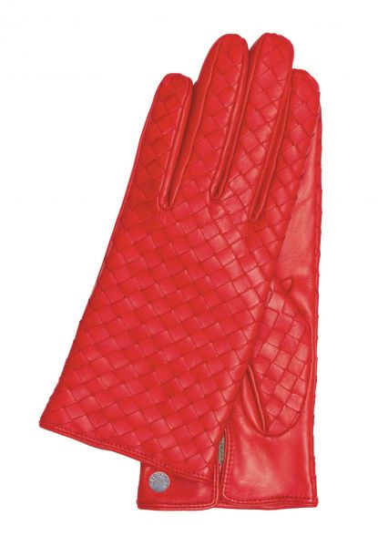 Gretchen - GL24 Woven Glove - Lipstick Red - 7