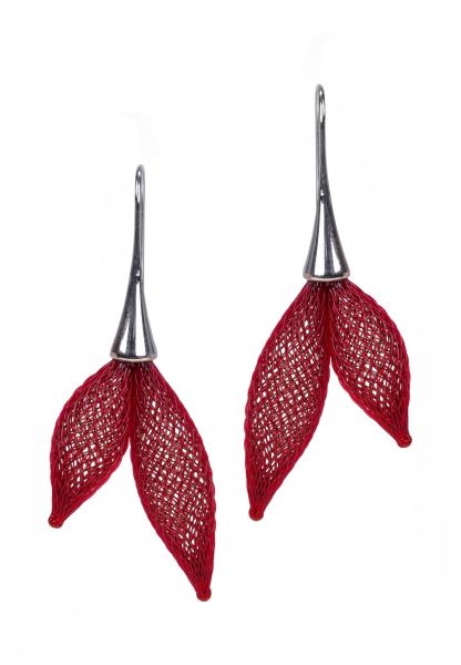 Gretchen - Vlum Double Drop Earrings - Brown Bordeaux