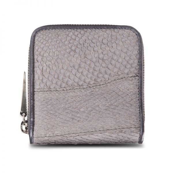 Gretchen - Square Purse - Gray Salmon