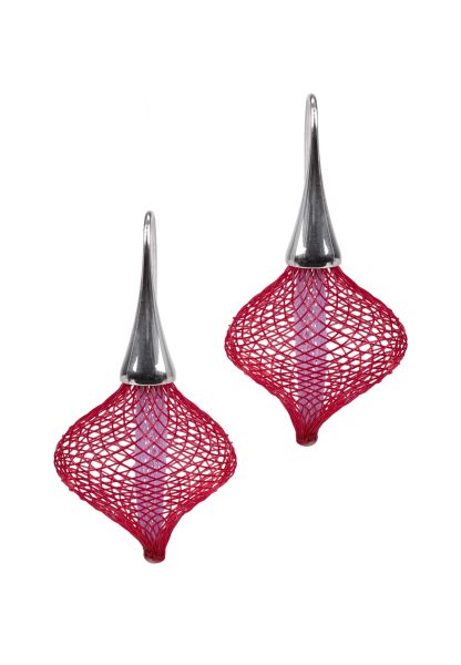 Gretchen - Vlum Inside Out Earrings - Red Lilac