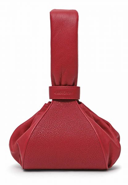 Gretchen - Tango Pouch - Cranberry Red Circles