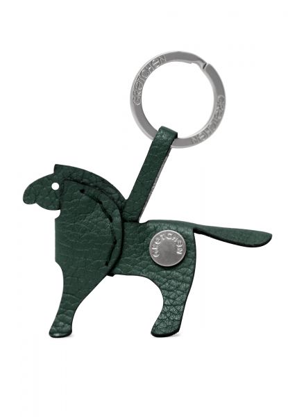 Gretchen - Pony Key Ring - Blackforest Green Silver