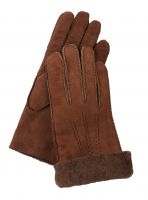 Gretchen - Men's Merino Gloves - Brown - 9,5