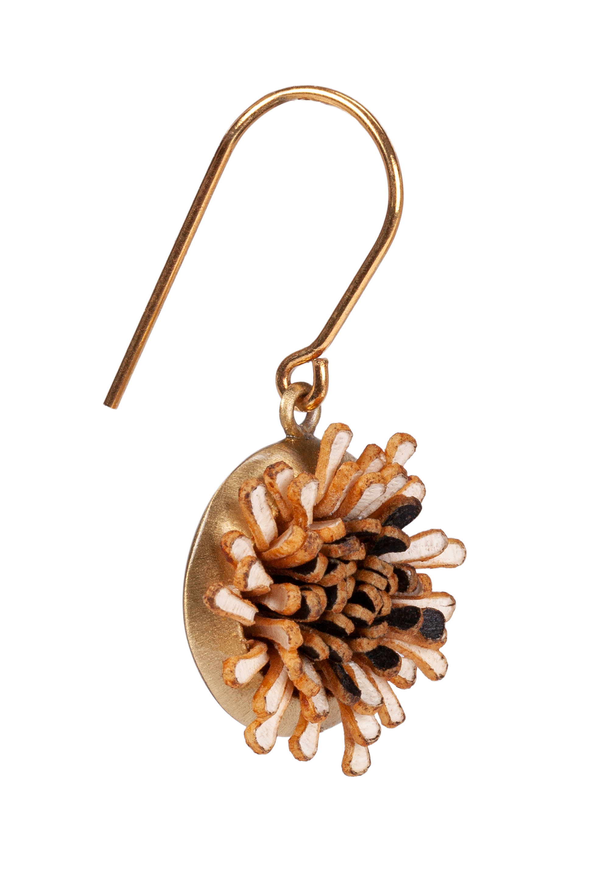 Florale Ohrringe Pam Pem Earring Two aus buntem Pergament von mygretchen |  Gretchen