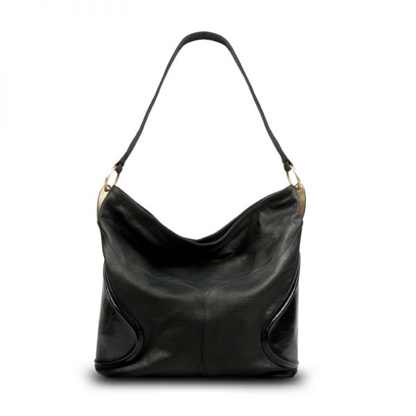 Gretchen - Amber Shopper - Midnight Black