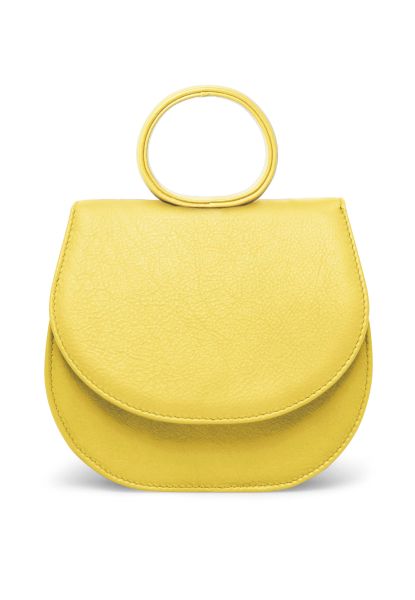 Gretchen - Ebony Mini Loop Bag - Citrus Yellow