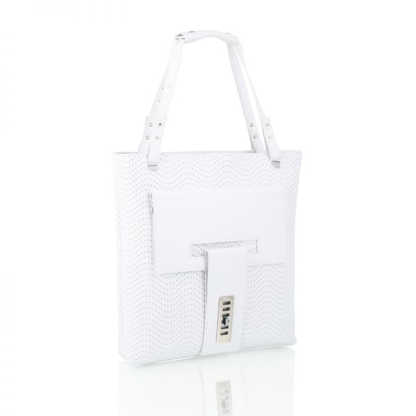 Gretchen - Caprice Shopper - White