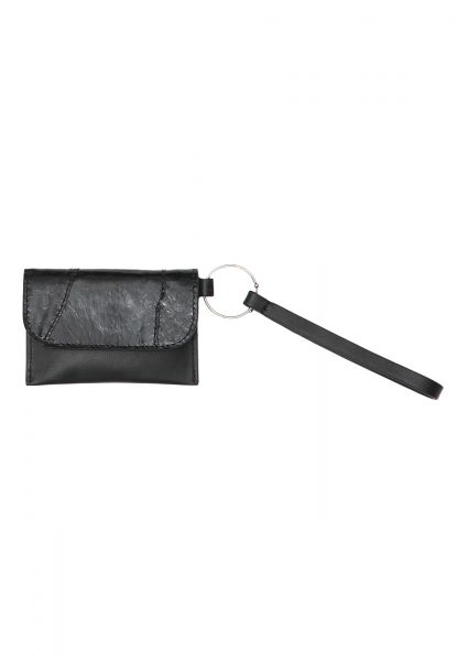 Gretchen - Envelope Keyring - Midnight Black Perch Glazed