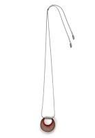 Gretchen - Vlum Loop Necklace - Brown Bordeaux