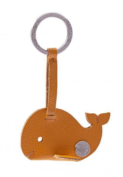 Gretchen - Whale Keyring - Sunny Yellow