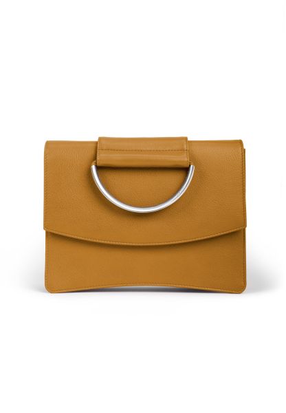Gretchen - Oyster Clutch Three - Honey Yellow