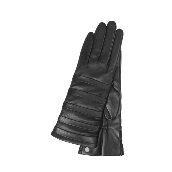 Gretchen - GL21 Striped Glove - Deep Black - 7