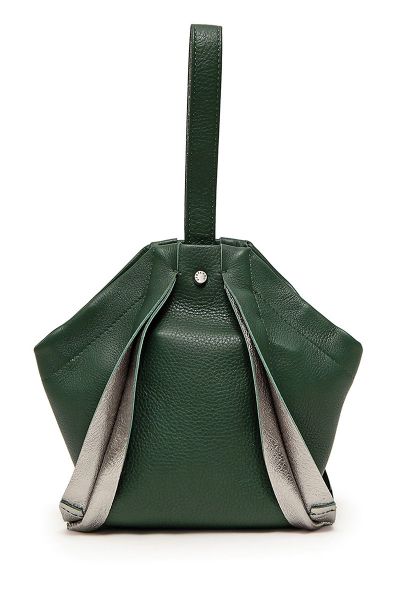 Gretchen - Opal Pouch - Pine Green Dark Silver