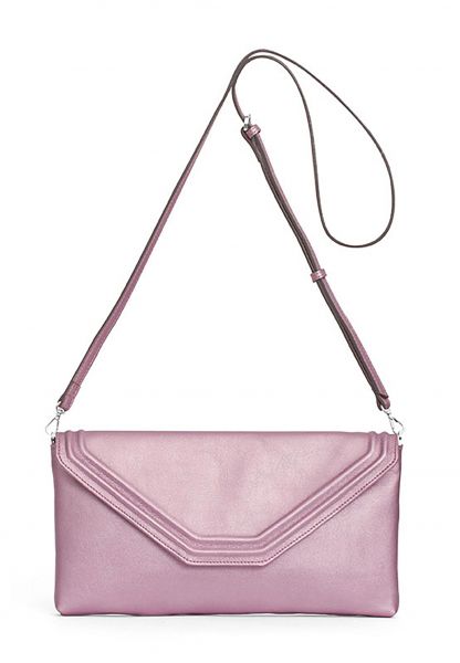 Gretchen - Coral Clutch - Lilac Blush Metallic