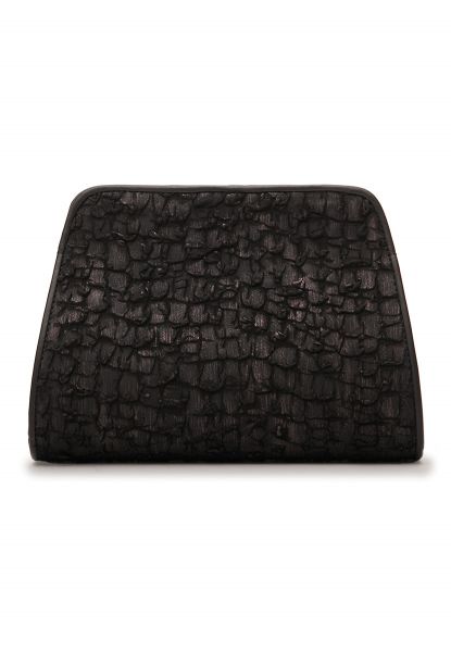 Gretchen - Lyra Clutch Two - Midnight Black Torn