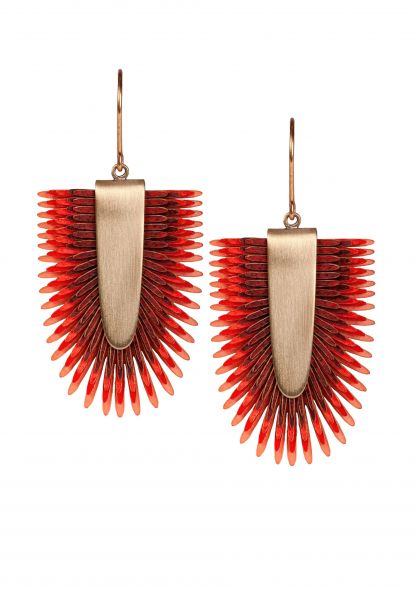 Gretchen - Pam Pem Earring L - Red