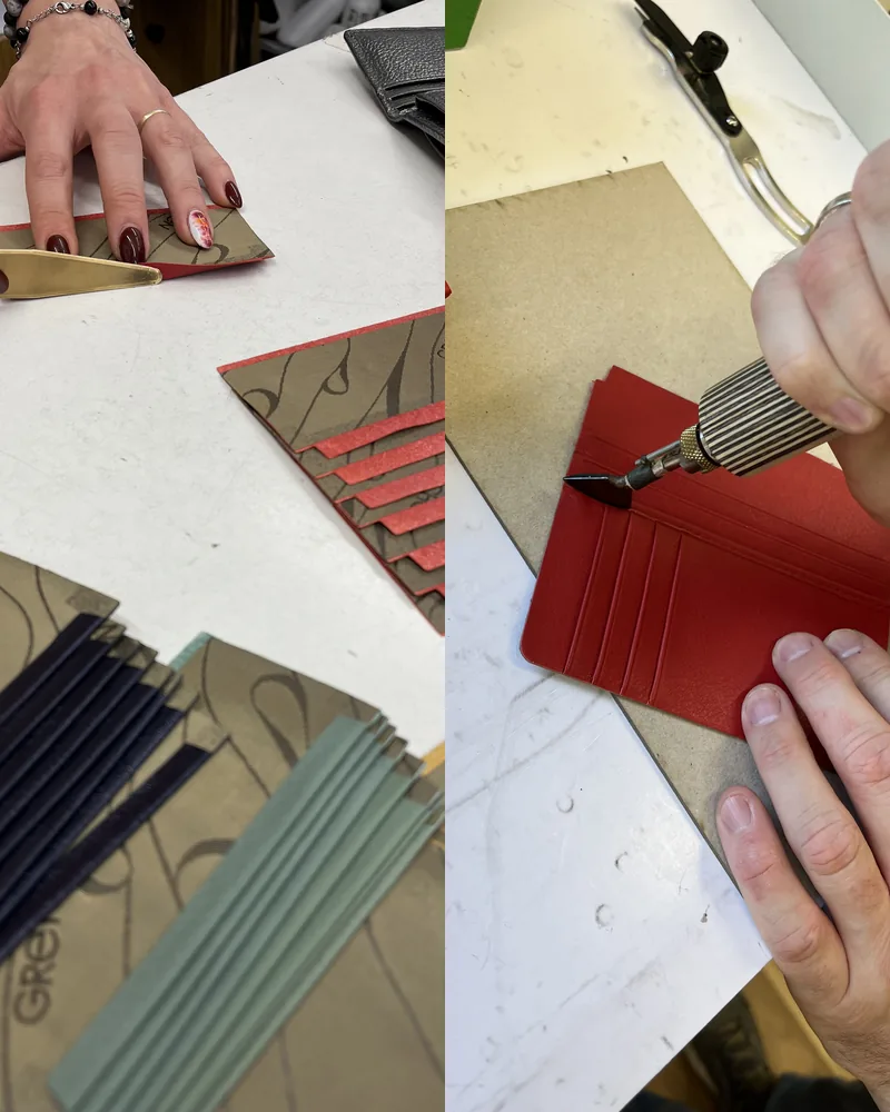 Production of the Gretchen Jasmine Purse in the Berlin manufactory