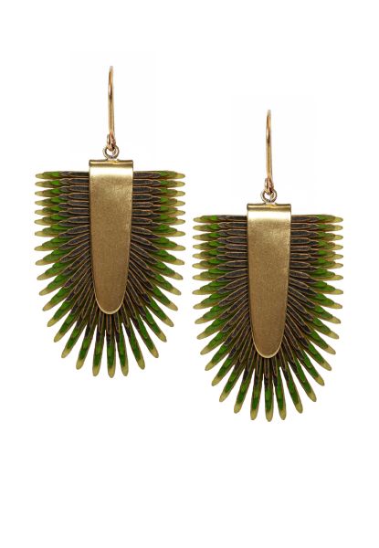 Gretchen - Pam Pem Earring L - Green
