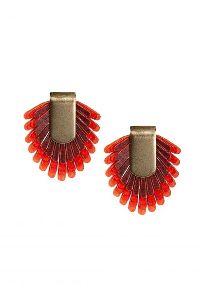 Gretchen - Pam Pem Earring Stud - Red