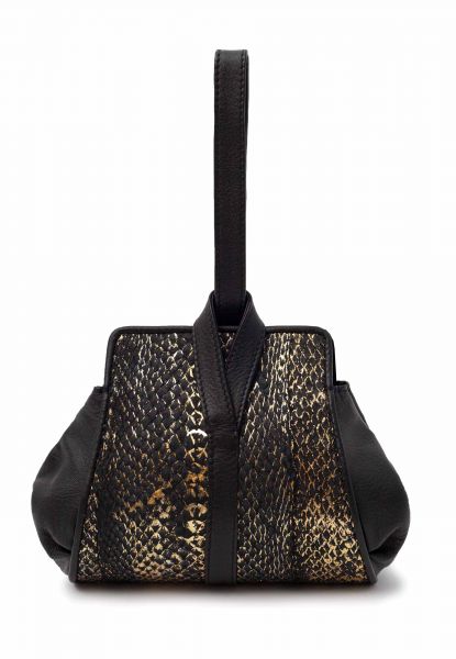 Gretchen - Zeitgeist Tango Mini Pouch - Midnight Black Multicolor Metallic Salmon