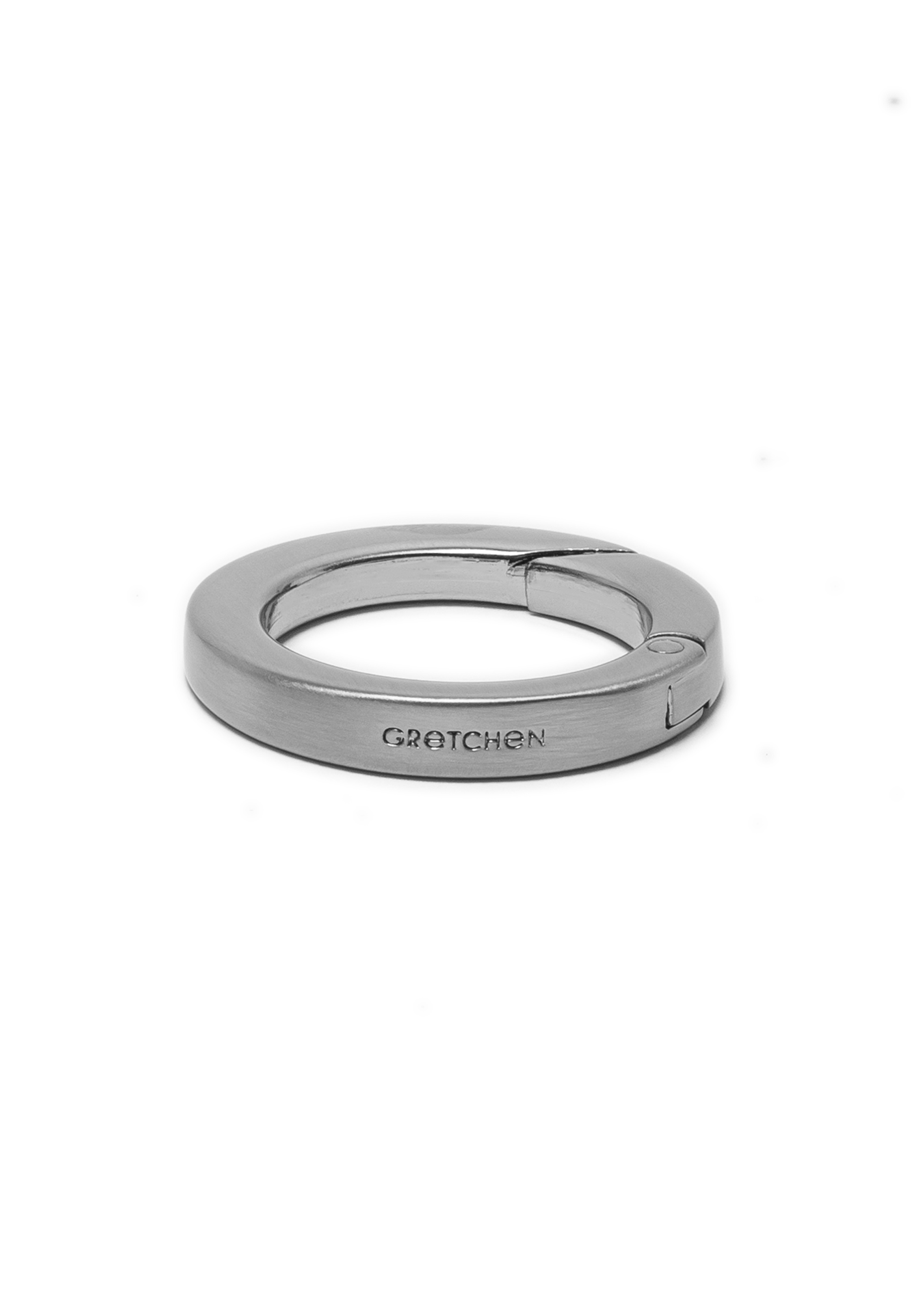 26mm Ø Snap Ring - mit Gretchen Logo - silver brushed | 26mm Ø Snap Ring -  mit Gretchen Logo.silver brushed | Schlüsselanhänger | PORTEMONNAIES & MORE  | GRETCHEN